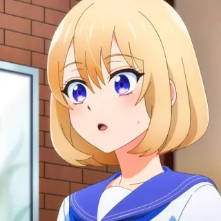 🙂 fdfca09f Anime, Cartoon, Leuk, Meisje, Illustratie, Personage, Portret telegram sticker