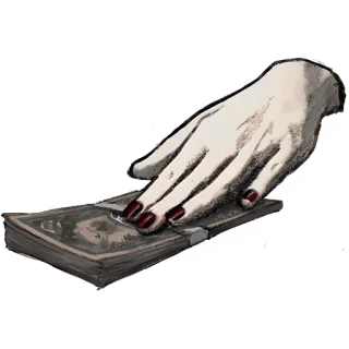 💸 607808da money, hand, cash, stack, finance, wealth, currency telegram sticker