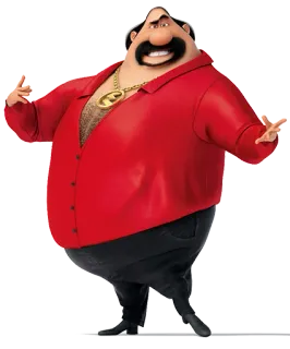 😎 8a0f8597 El Macho Despicable Me penjahat, Meksiko, Despicable Me, otot, macho whatsapp sticker