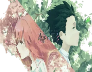 😢 6512c76d A Silent Voice 聲の形 Anime, Película, Japonés, Sonido, Forma, Chica, Chico telegram sticker