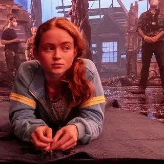 🌹 e57debfe Max Mayfield Stranger Things Max Mayfield, Stranger Things, capelli rossi, ragazza, Netflix, serie TV telegram sticker