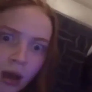 😱 e57e8453 donna, sorpresa, scioccata, persona, faccia telegram sticker