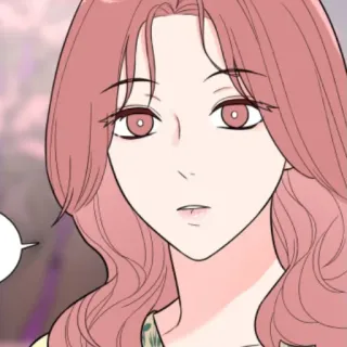 😩 52236d15 mujer, pelo rosa, dibujos animados, lindo, anime whatsapp sticker