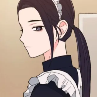 😩 74e0267f Anime, Sirvienta, Mujer, Dibujo animado, Personaje, Servicio whatsapp sticker