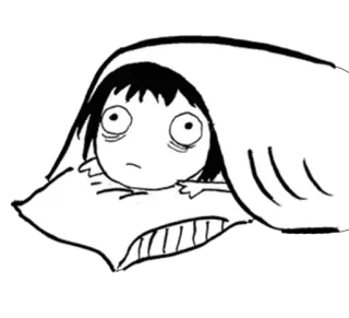 🙄 147c04be 困, 累, 疲惫, 卡通, 枕头, 床, 毯子 telegram sticker