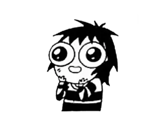 😊 bc2f6416 动漫女孩, 漫画, 卡通, 可爱, 大眼睛, 快乐, 卡哇伊 telegram sticker