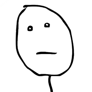 😐 6be45742 Meme, Rosto, Desenho, Simples, Expressão telegram sticker