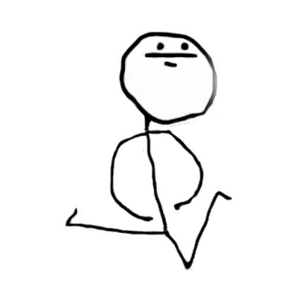 😐 9cdc89c8 boneco palito, meme, desenho telegram sticker