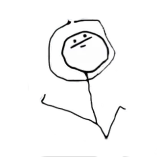 😐 daadb190 boneco palito, meme, desenho telegram sticker