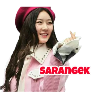 ❤ 279dd8e3 SARANGEK coreano, amor, gesto, saranghae whatsapp sticker
