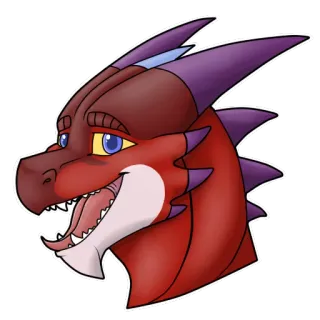 😀 47da8015 龙, 卡通, 幻想, 贴纸 telegram sticker