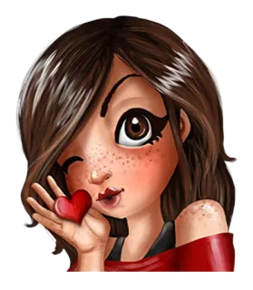 😘 ed017b70 การ์ตูน, ผู้หญิง, หัวใจ, ขยิบตา, ตัวละคร, ภาพประกอบ, น่ารัก, ความรัก telegram sticker