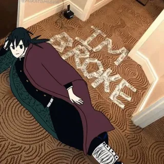 🌊 347555d5 Giyu Tomioka Demon Slayer Bitch broke อนิเมะ, ดาบพิฆาตอสูร, กิยู โทมิโอกะ, ถังแตก, ดอลลาร์ telegram sticker