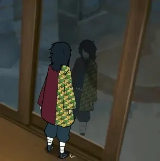 🌊 ddc945f1 Giyu Tomioka Demon Slayer อนิเมะ, ดาบพิฆาตอสูร, กิยู โทมิโอกะ, เงาสะท้อน, มังงะ, ตัวละคร, งานศิลปะ telegram sticker