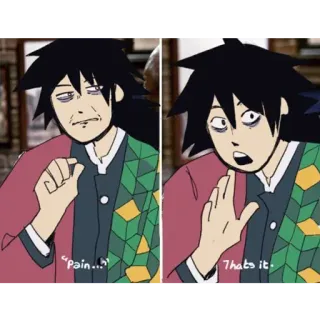 🌊 ef048b8a pain... Thats it. มีม, ตลก, การ์ตูน, ความเจ็บปวด, สีหน้า telegram sticker