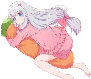 😶 2594198f anime girl, cute, girl, anime, cartoon whatsapp sticker