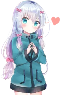 😳 a11e85da Izumi Sagiri Eromanga Sensei anime, girl, cartoon, cute, Sagiri, Izumi whatsapp sticker