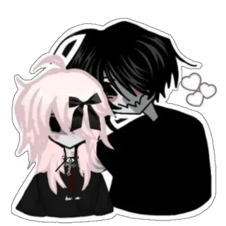 👩‍❤️‍👨 2810d338 Anime, Goth, Emo, Dessin animé, Mignon telegram sticker