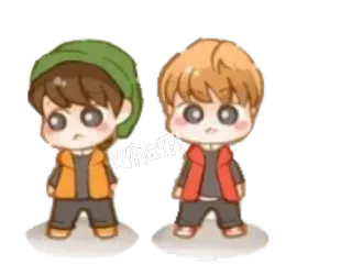 😲 23cd4129 What?! Chibi, Frage, Cartoon, Süß, Sticker telegram sticker