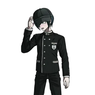 🤗 ef298b04 Shuichi Saihara Danganronpa V3: Killing Harmony Anime, Manga, Détective, Chapeau, Uniforme scolaire, Shuichi Saihara, Danganronpa telegram sticker