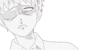 😰 34c4ae53 Anime, Personne, Lunettes, Manga telegram sticker