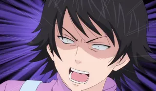 😡 91f97351 animé, colère, visage en colère, exaspéré, dessin animé telegram sticker