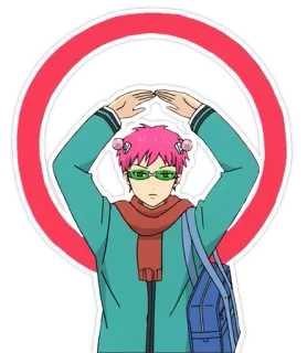 ⭕️ 5b7fda9d Saiki Kusuo The Disastrous Life of Saiki K. アニメ, 斉木楠雄のΨ難, 斉木楠雄, コメディ, 超能力 telegram sticker