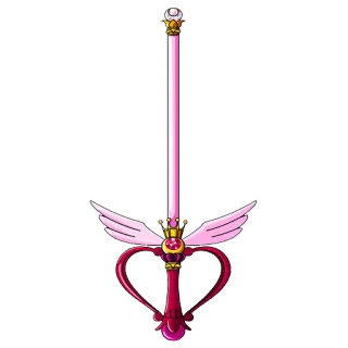 🔫 9539cc24 칼, 분홍색, 날개, 하트, 무기, 마법 telegram sticker