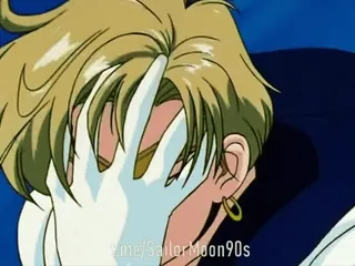 😏 143c2c0f Sailor Moon anime, cartoon, facepalm, frustratie, Sailor Moon, jaren 90 telegram sticker