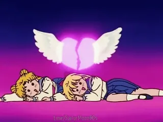 💔 5026e717 Sailor Moon lime/SailorMoon90s Anime, Sailor Moon, Anime lata 90, Kreskówka, Animacja, Usagi Tsukino, Złamane serce, Smutny, Uczennice telegram sticker