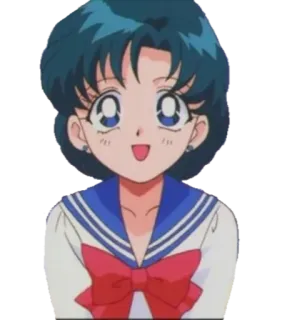 😃 0dd06fb4 Sailor Mercury Sailor Moon Аниме, Манга, Девушка, Персонаж, Сейлор Мун whatsapp sticker