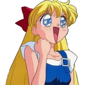 🤩 2092a6c9 Minako Aino Sailor Moon Аниме, Мультфильм, Девушка, Сейлор Мун, Минако Айно, Сейлор Венера whatsapp sticker