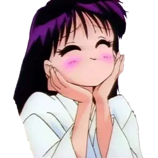 😊 35d60b89 Rei Hino Sailor Moon Аниме, Сейлор Мун, Рей Хино, Милый, Девушка whatsapp sticker