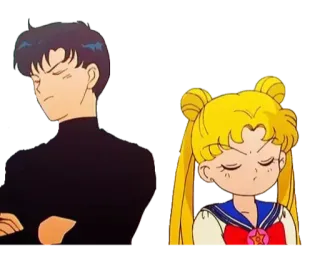 😤 60ed42d7 Sailor Moon Аниме, Мультфильм, Девушка, Сейлор Мун whatsapp sticker