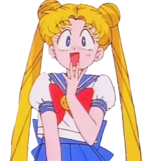 🤭 a79555a4 Sailor Moon Аниме, Манга, Мультфильм, Девушка, Милая, Матросская форма whatsapp sticker
