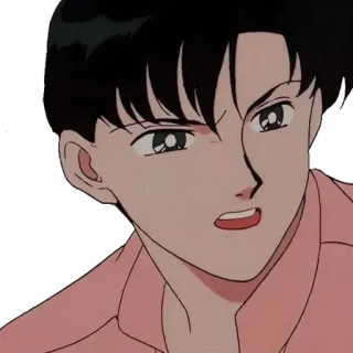 😠 c6f26719 Аниме, Мужчина, Персонаж, Розовая рубашка, Мультфильм whatsapp sticker