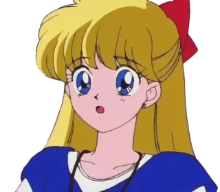 😯 cf79c7a3 Minako Aino Sailor Moon Аниме, Мультфильм, Персонаж, Моряк, Венера, Блондинка whatsapp sticker