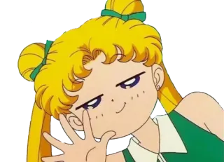 ✋ f71cf030 Аниме, Мультфильм, Девушка, Ухмылка, Милый, Дружелюбный whatsapp sticker