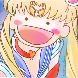 🌕 9f6825ad Sailor Moon #sailormoonredraw 세일러문, 애니메이션, 다시그리기, 팬아트, 밈 telegram sticker