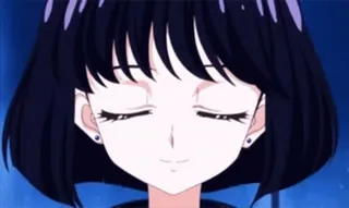 🙃 590f3f90 Sailor Pluto Sailor Moon Anime, Cartone animato, Ragazza, Personaggio, Sailor Moon, Sailor Pluto telegram sticker