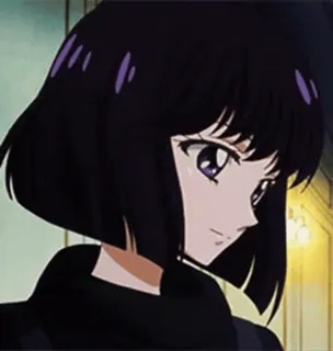 ☺️ 9c196160 Sailor Saturn Sailor Moon Anime, Cartone animato, Sailor Moon, Sailor Saturn, Ragazza anime, Capelli neri, Magia, Supereroe telegram sticker