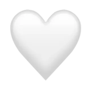 💟 4648ca36 serce, miłość, symbol, walentynki, biały, kształt telegram sticker