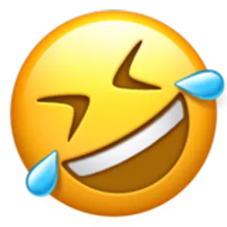 🤣 5f22debc Emoji, Śmiech, Płacz, Szczęśliwy, Uśmiech, Łzy, Radość telegram sticker