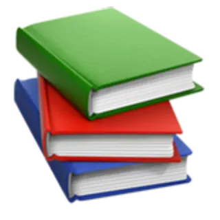 📚 a361d0b7 książki, stos, czytanie, edukacja, biblioteka, kolorowy telegram sticker