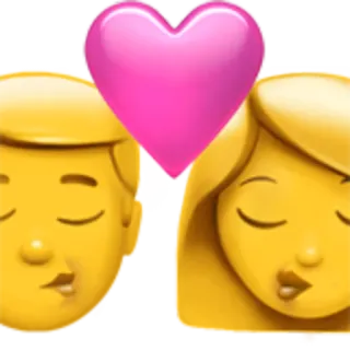 💏 eb4be025 emotikony, miłość, pocałunek, para, uczucie, romantyzm telegram sticker