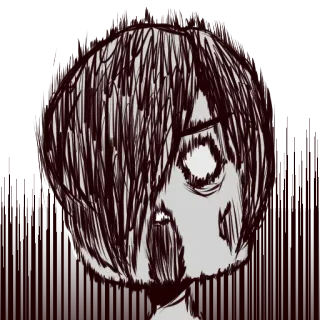 😨 331608e5 эскиз, тёмный, манга, аниме, эмоция, ярость, отчаяние, гнев telegram sticker