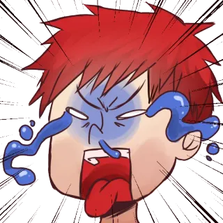 😰 7ab8a738 Мультфильм, Расстроен, Плач, Эмоция, Аниме telegram sticker