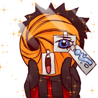 😭 c32cc47c Tobi Naruto Тоби, Наруто, Аниме, Манга, Мультфильм, Смешной, Маска telegram sticker