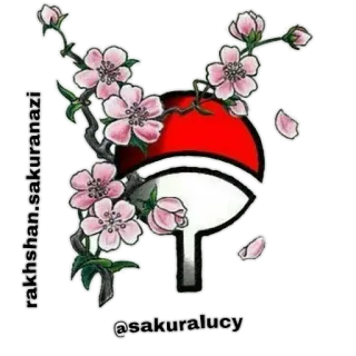 🌸 624a35aa rakhshan.sakuranazi uchiha clan, naruto, anime, sakura flowers, symbol, fan art, japanese art telegram sticker