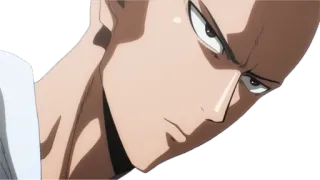 😏 16ebeb7b Saitama One-Punch Man anime, saitama, one punch man, hero, bald telegram sticker